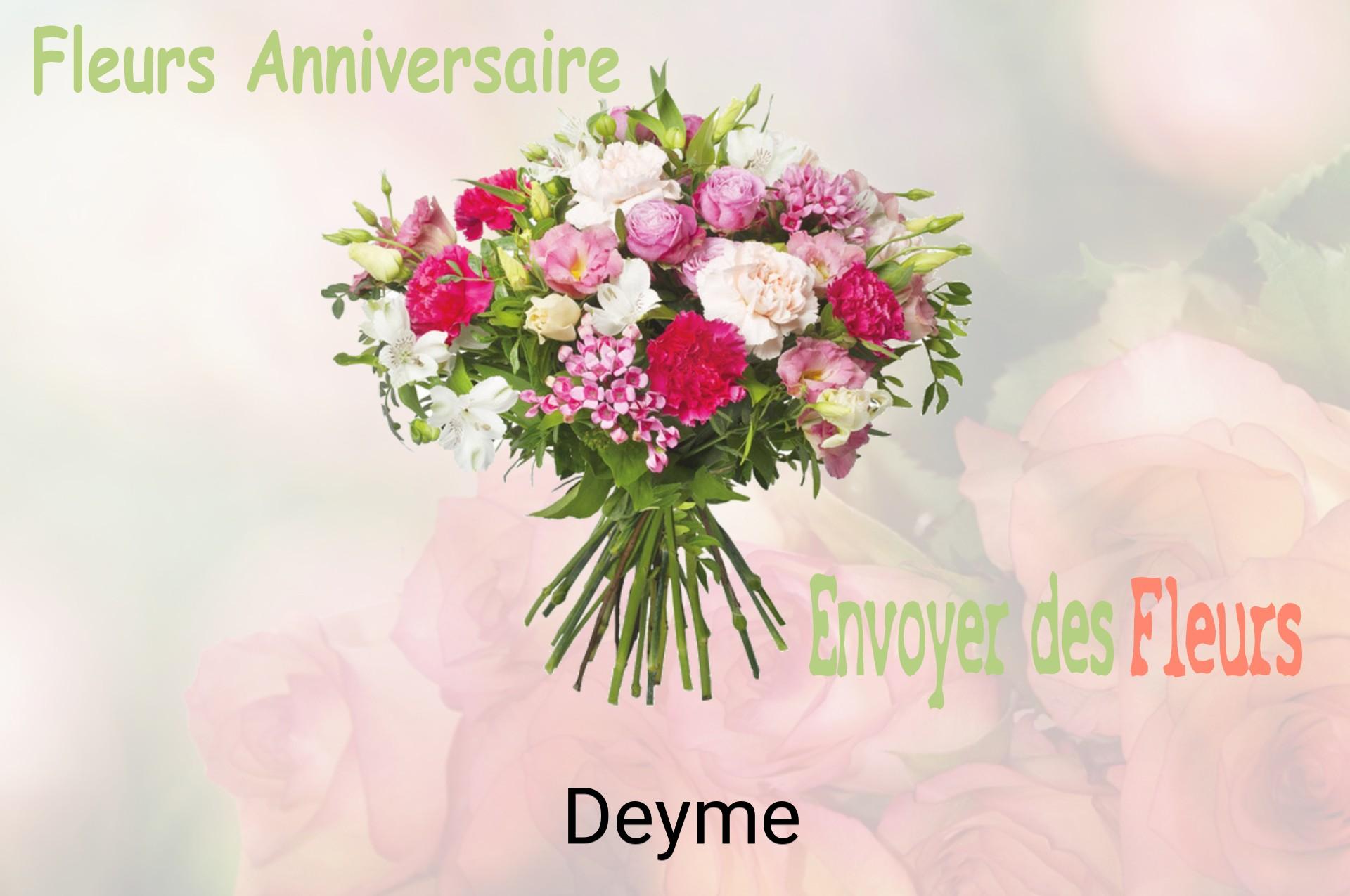 Bouquet de fleurs d’anniversaire livré à Deyme
